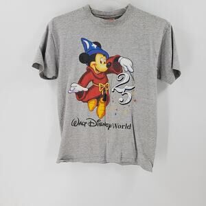MICKEY INC Women M Gray Short Sleeve T-Shirt